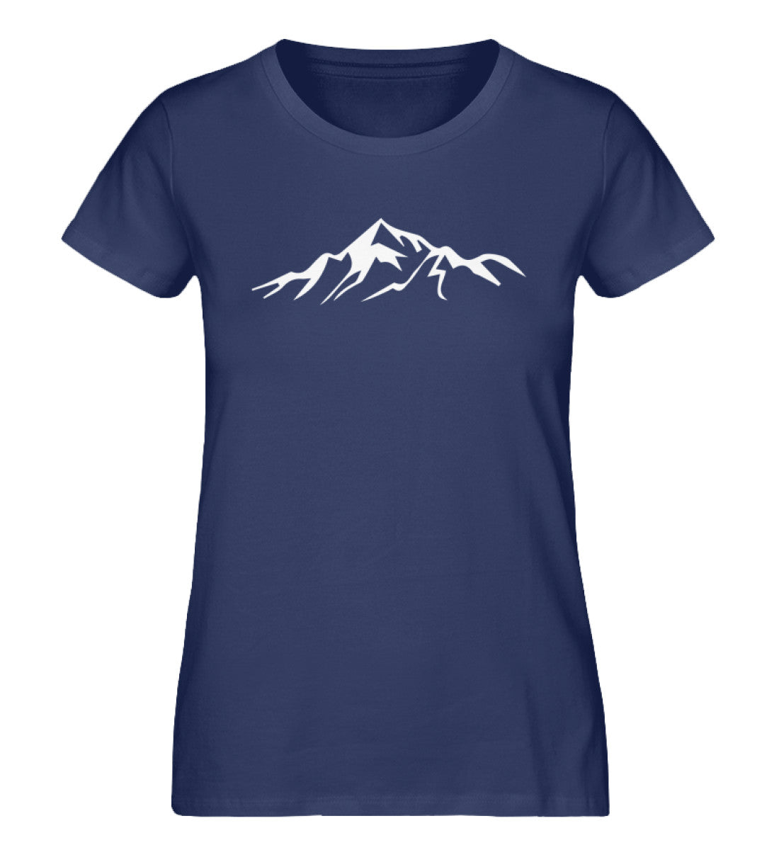 Gebirge - Damen Organic T-Shirt berge Navyblau