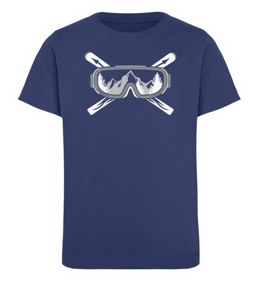 Mountain Skier - Kinder Premium Organic T-Shirt ski Navyblau