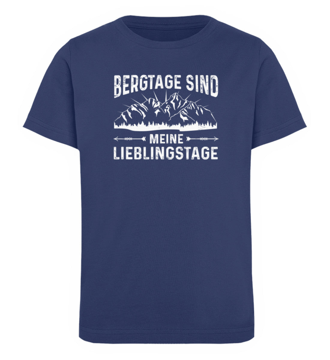 Bergtage - Lieblingstage - Kinder Premium Organic T-Shirt berge wandern Navyblau
