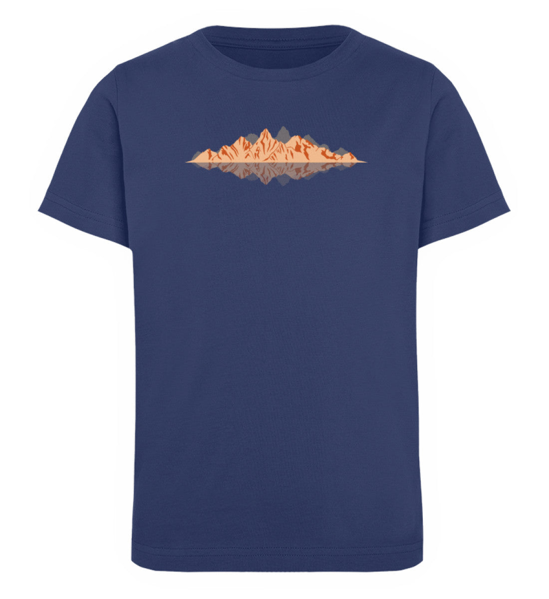 Berge Reflektion - Kinder Premium Organic T-Shirt berge Navyblau