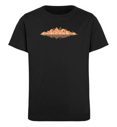 Berge Reflektion - Kinder Premium Organic T-Shirt berge Schwarz