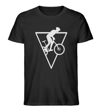 Radfahrer Geometrisch - Herren Organic T-Shirt fahrrad Schwarz