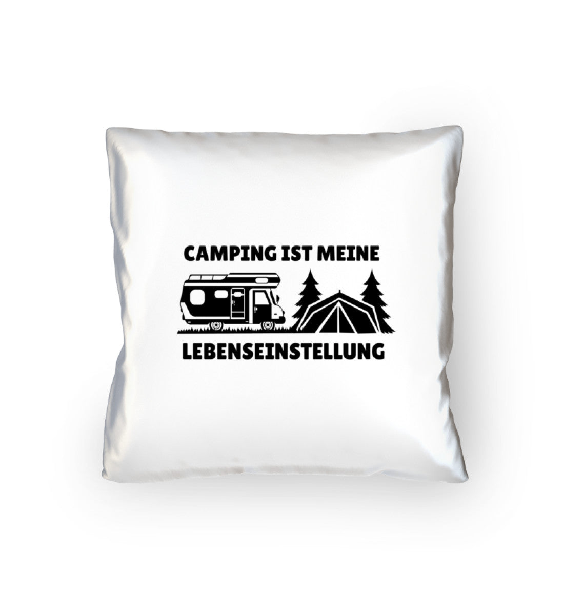 Camping ist meine Lebenseinstellung - Kissen (40x40cm) camping mountainbike Default Title