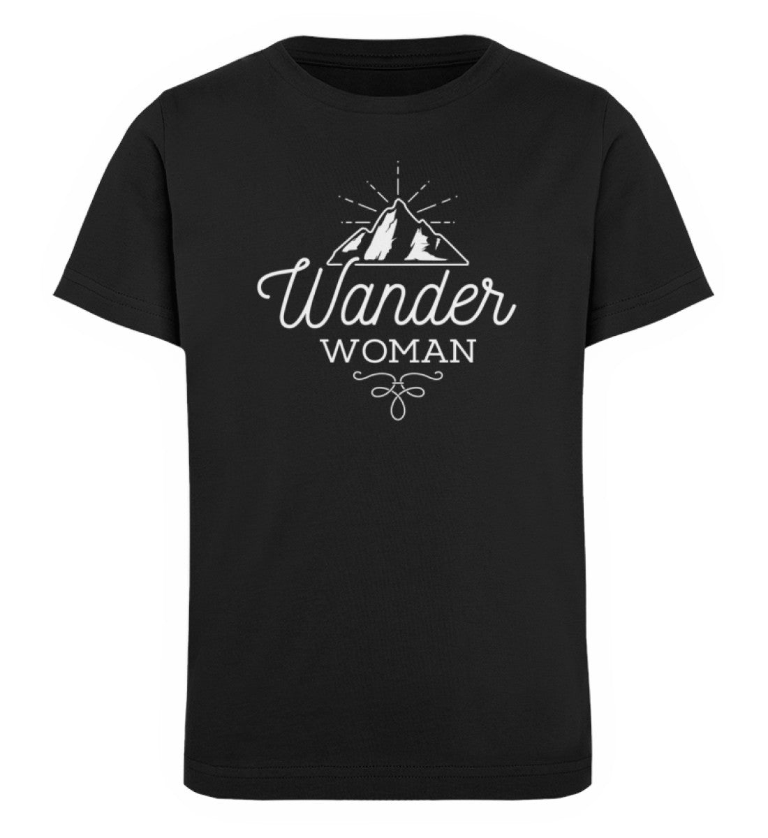 Wander Woman - Kinder Premium Organic T-Shirt Schwarz