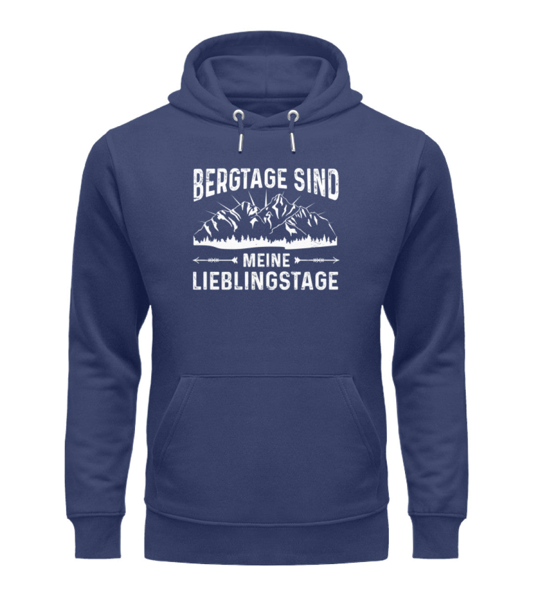 Bergtage - Lieblingstage - Unisex Premium Organic Hoodie berge wandern Navyblau
