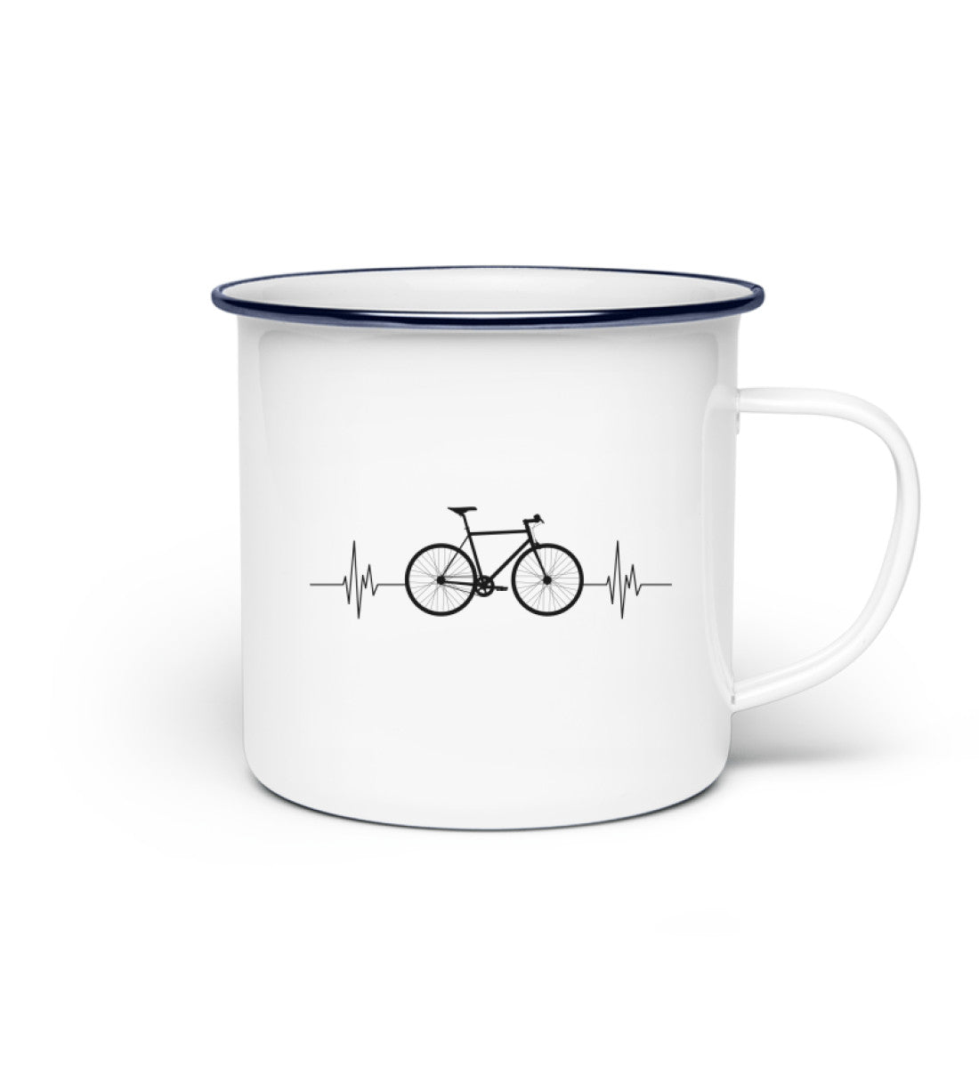 Fahrrad Herzschlag - Emaille Tasse fahrrad mountainbike Default Title