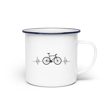 Fahrrad Herzschlag - Emaille Tasse fahrrad mountainbike Default Title