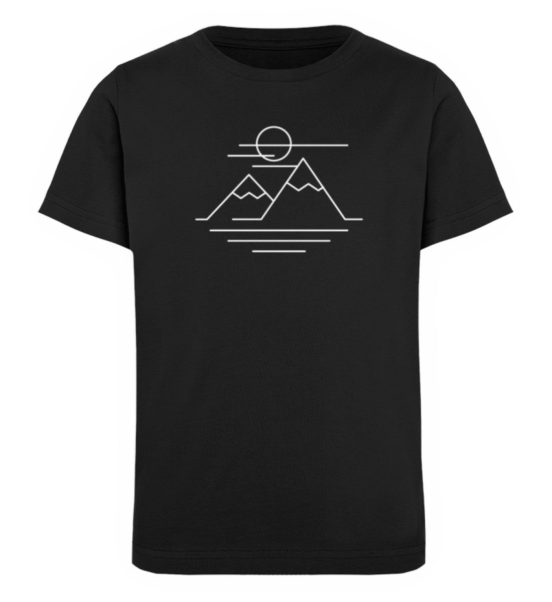 Bergbegeistert - Kinder Premium Organic T-Shirt berge Schwarz