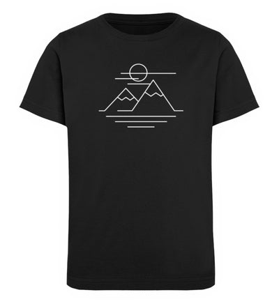 Bergbegeistert - Kinder Premium Organic T-Shirt berge Schwarz