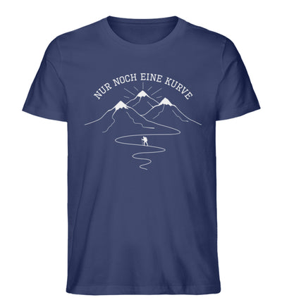 Nur noch eine Kurve - Herren Organic T-Shirt' berge wandern Navyblau