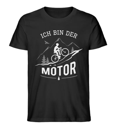 Ich bin der Motor - Herren Organic T-Shirt' mountainbike Schwarz