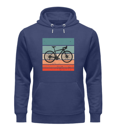 Vintage Fahrrad - Unisex Premium Organic Hoodie Navyblau