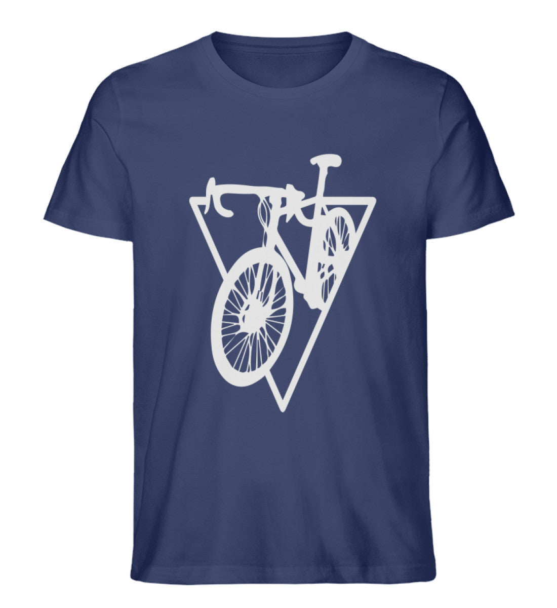 Fahrrad Geometrisch - Herren Organic T-Shirt fahrrad Navyblau