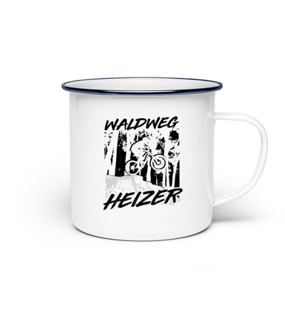 Waldweg Heizer - (F.W) - Emaille Tasse fahrrad wandern