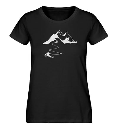 Skisüchtig - Damen Organic T-Shirt ski Schwarz
