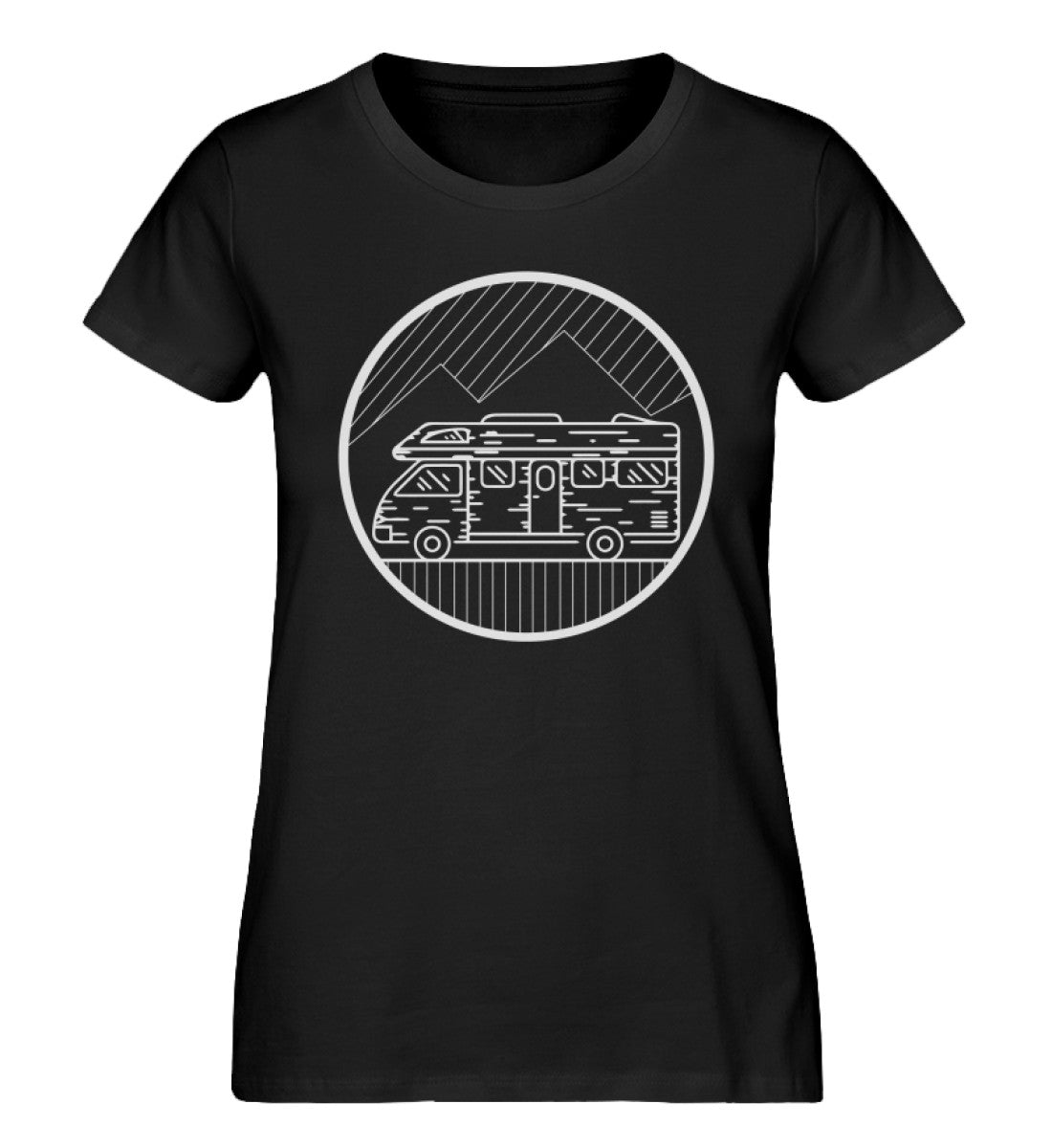Wohnmobil - Damen Organic T-Shirt camping Schwarz