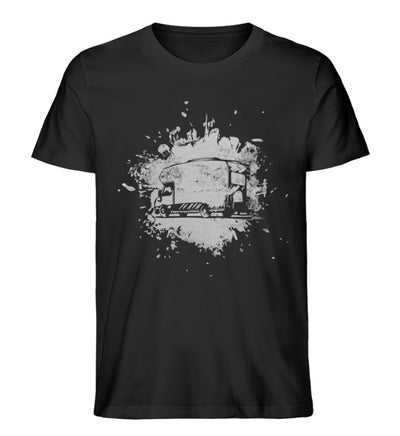 Camper Vintage - Herren Organic T-Shirt camping Schwarz