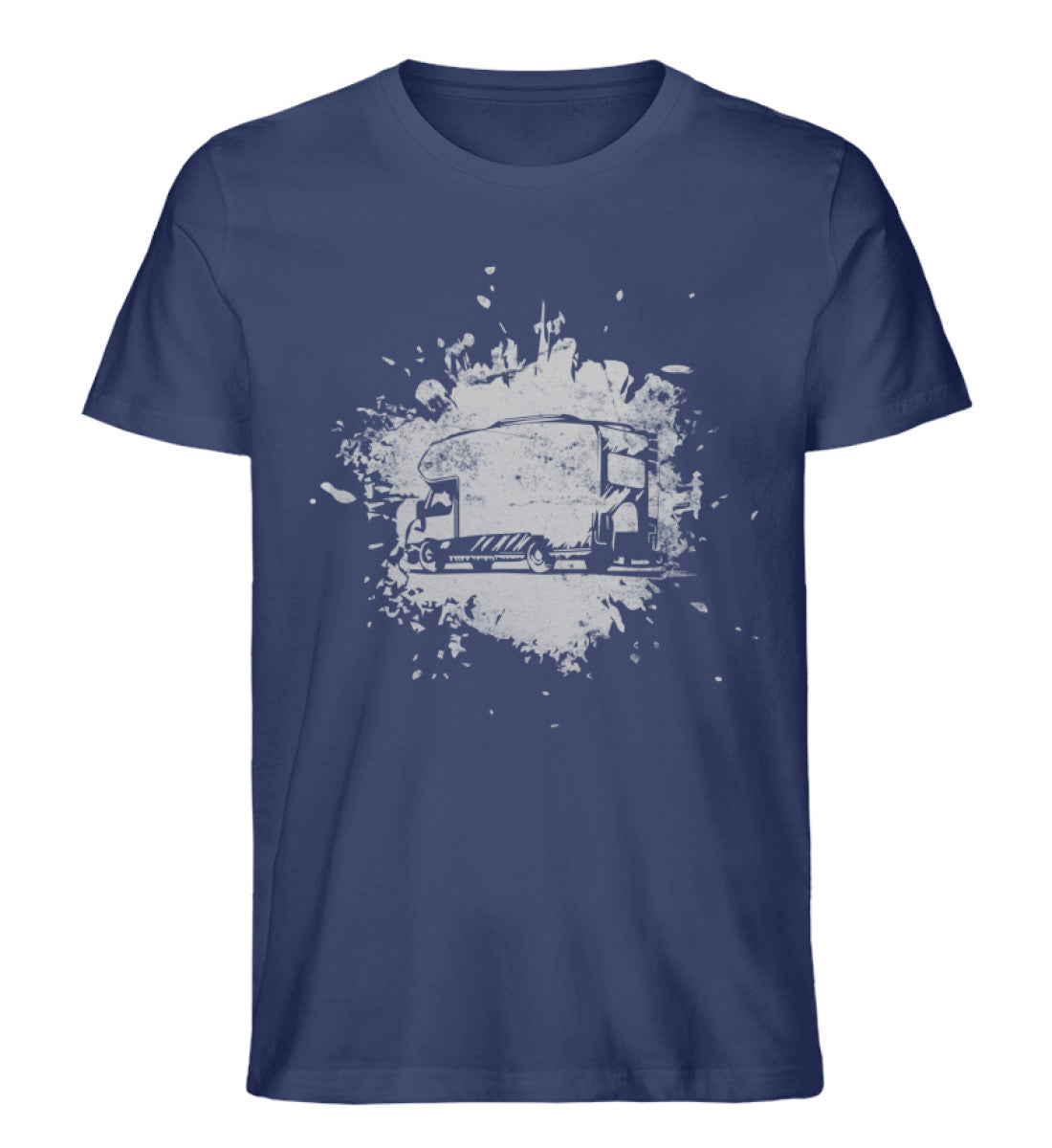Camper Vintage - Herren Organic T-Shirt camping Navyblau