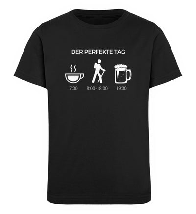 Der perfekte Tag - Kinder Premium Organic T-Shirt wandern Schwarz