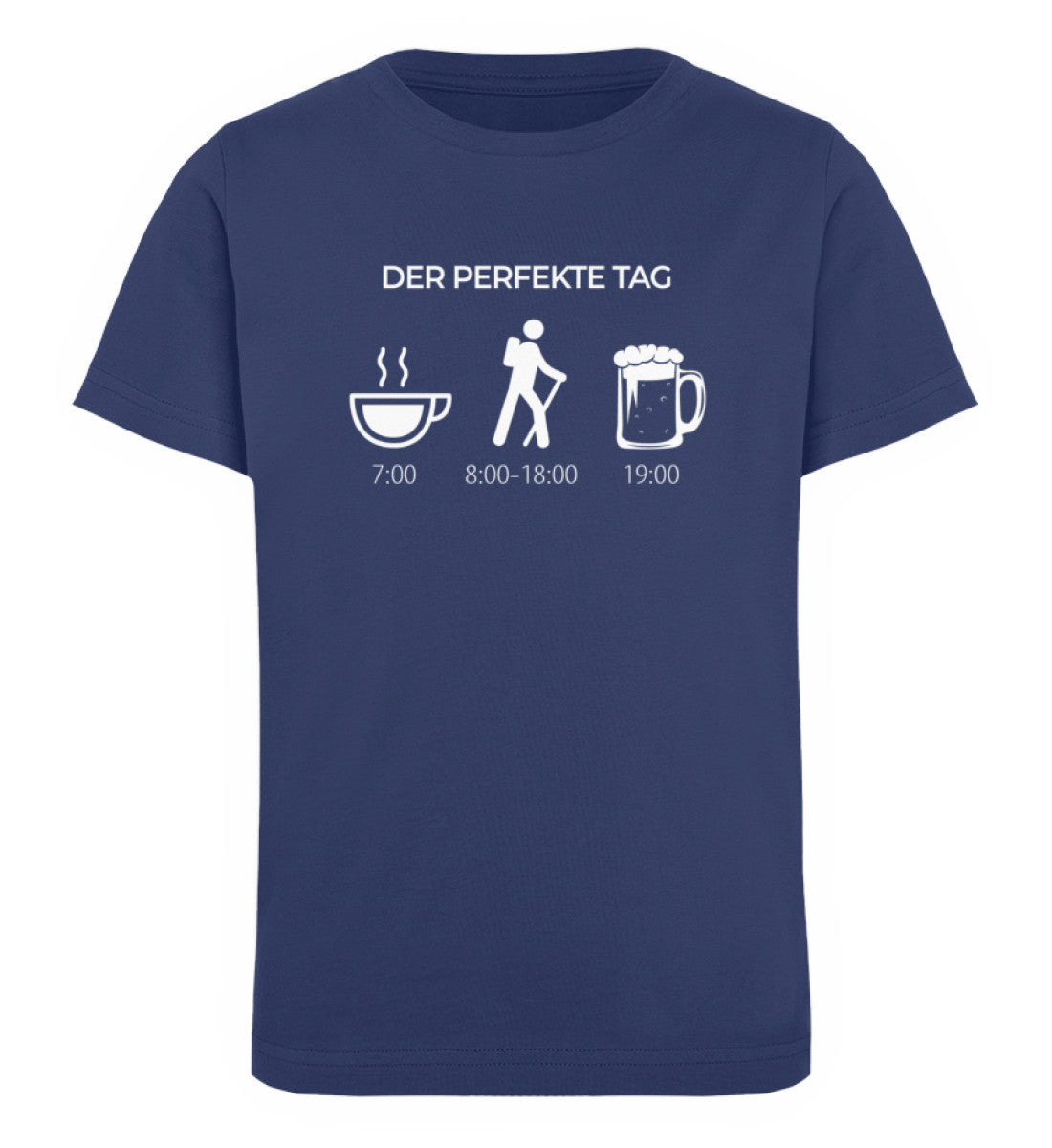 Der perfekte Tag - Kinder Premium Organic T-Shirt wandern Navyblau