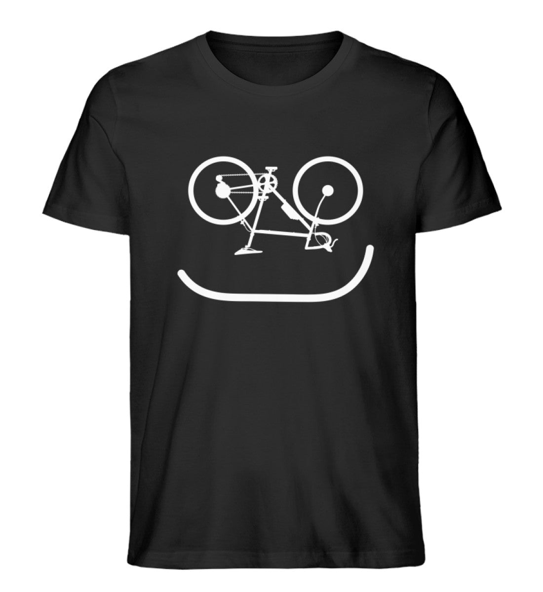 Fahrrad Emoji - Herren Organic T-Shirt Schwarz