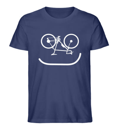 Fahrrad Emoji - Herren Organic T-Shirt Navyblau