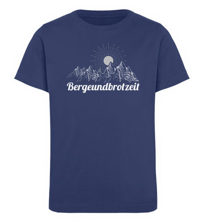 Bergeundbrotzeit - Kinder Premium Organic T-Shirt berge Navyblau