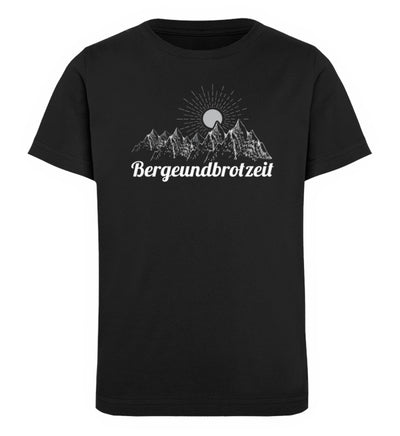 Bergeundbrotzeit - Kinder Premium Organic T-Shirt berge Schwarz