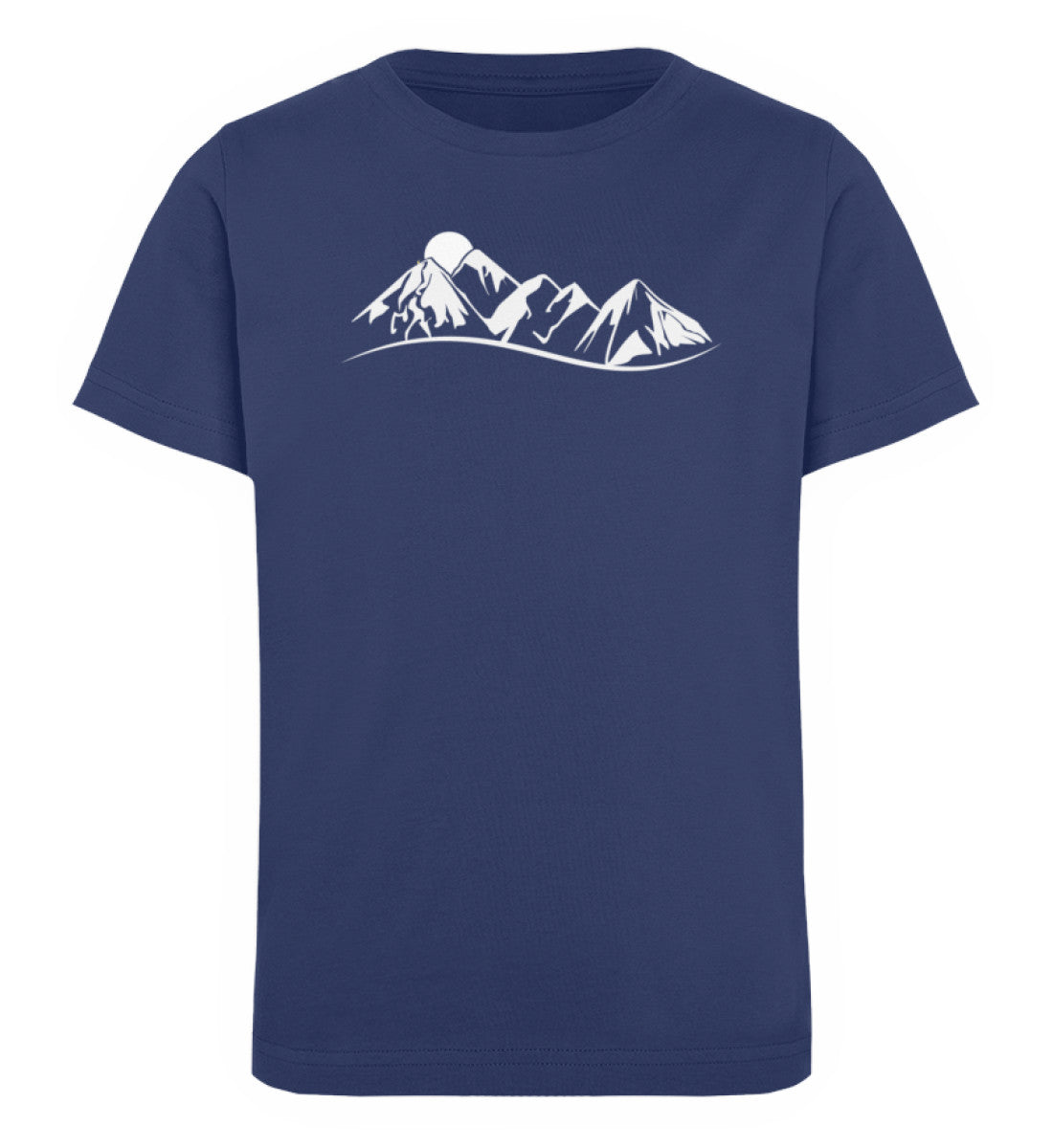 Bergheil - Kinder Premium Organic T-Shirt berge Navyblau