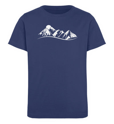 Bergheil - Kinder Premium Organic T-Shirt berge Navyblau