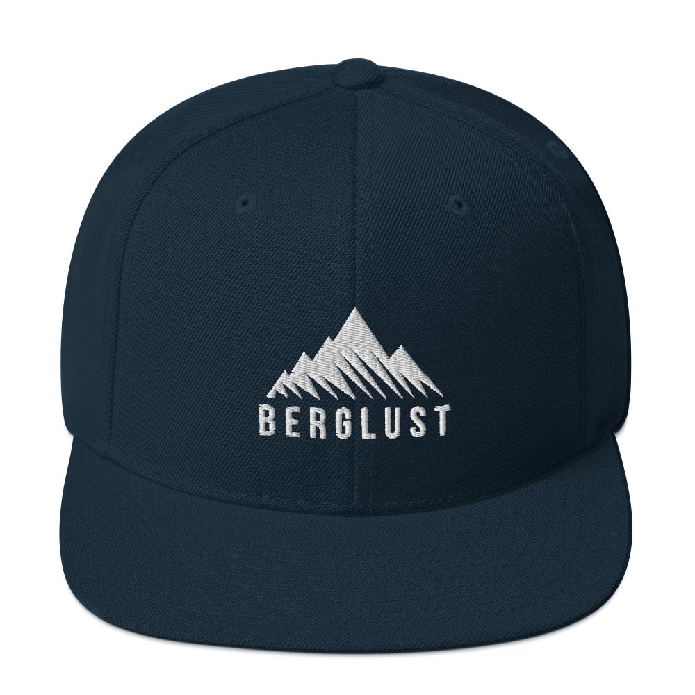 Berglust Logo - Snapback Cap (Bestickt) berge Navyblau