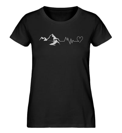 Skiverliebt - Damen Organic T-Shirt ski Schwarz