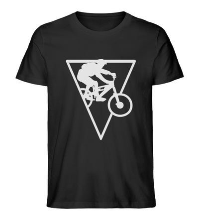 Mountainbiker Geometrisch - Herren Organic T-Shirt mountainbike Schwarz
