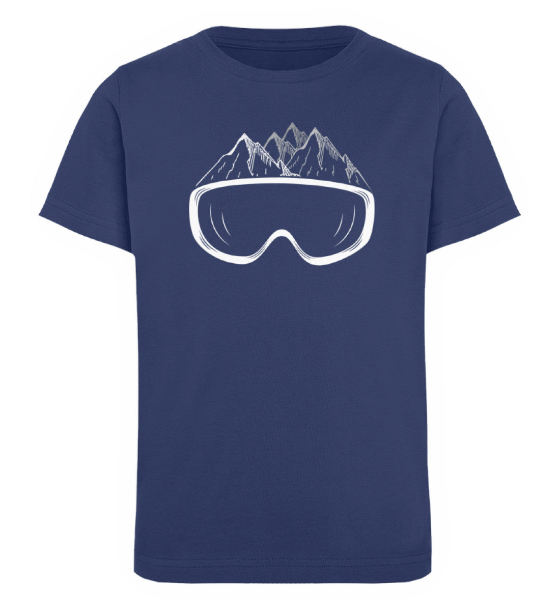 Wintersporteln - Kinder Premium Organic T-Shirt Navyblau