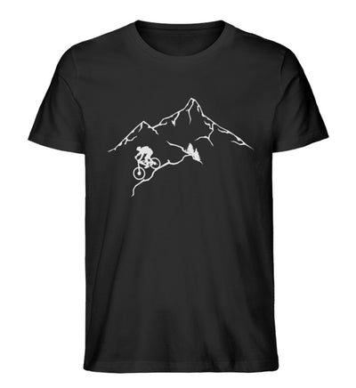 Radfanatiker - Herren Organic T-Shirt mountainbike Schwarz