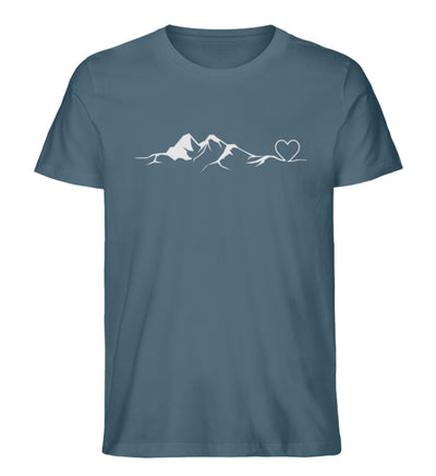 Bergverliebt - Herren Premium Organic T-Shirt berge klettern wandern Stargazer