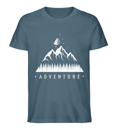 Adventure - Herren Premium Organic T-Shirt berge camping wandern Stargazer