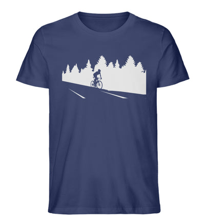 Radfahren - Herren Organic T-Shirt fahrrad Navyblau