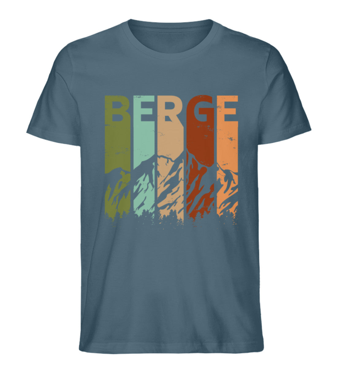 Berge - Vintage - Herren Premium Organic T-Shirt berge Stargazer