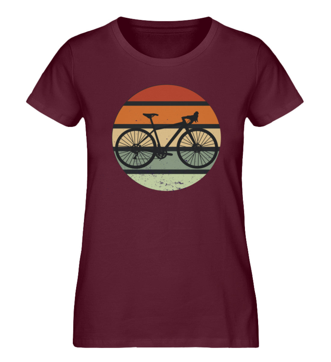 Fahrrad Vintage - Damen Premium Organic T-Shirt fahrrad Weinrot