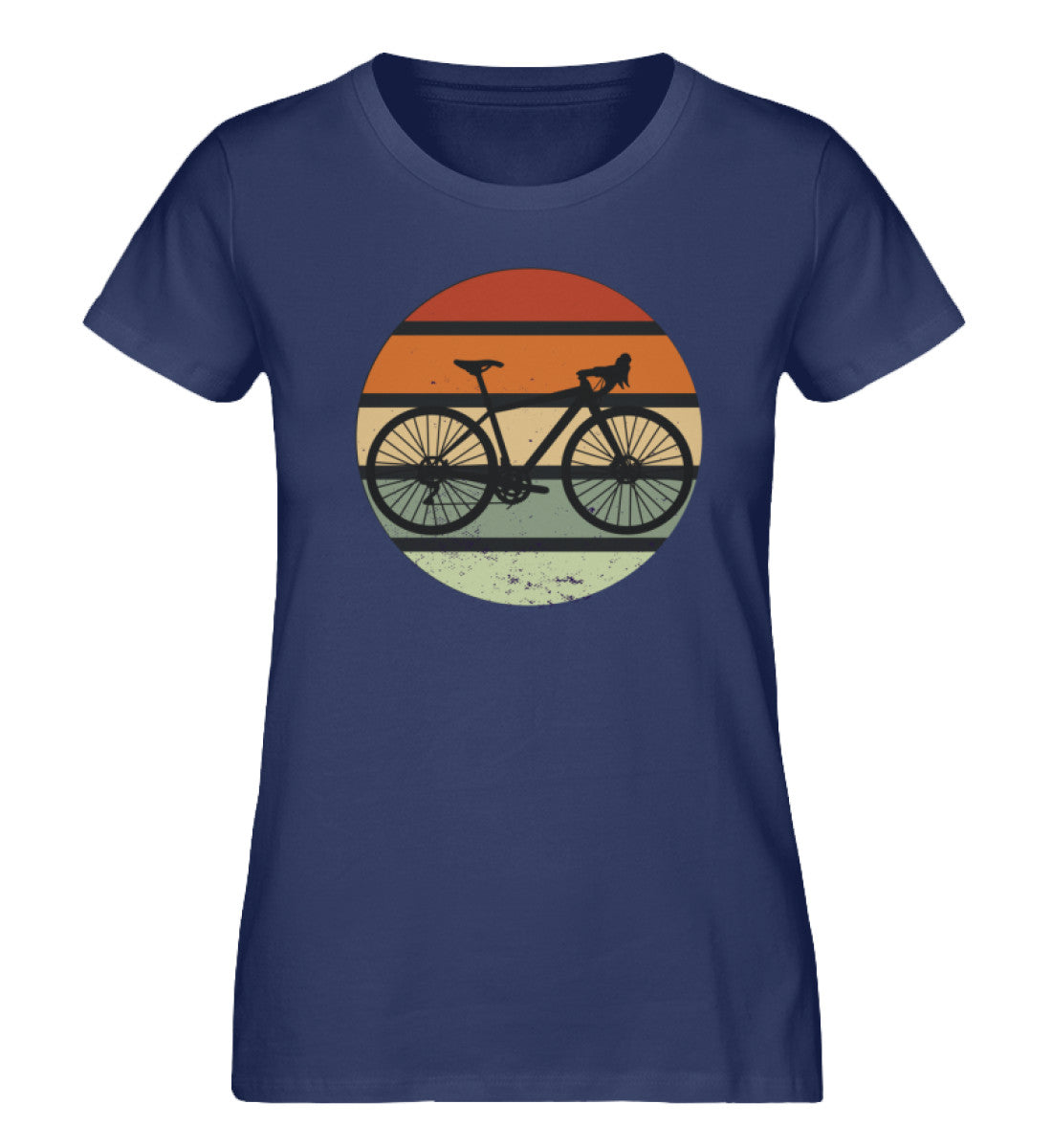 Fahrrad Vintage - Damen Premium Organic T-Shirt fahrrad Navyblau