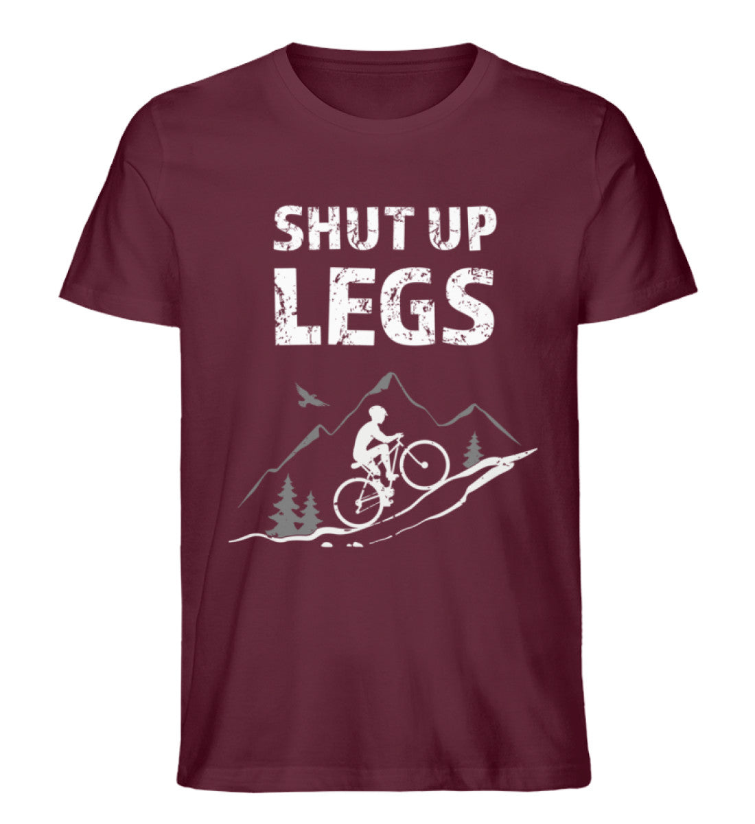Shut up Legs - Herren Premium Organic T-Shirt mountainbike Weinrot