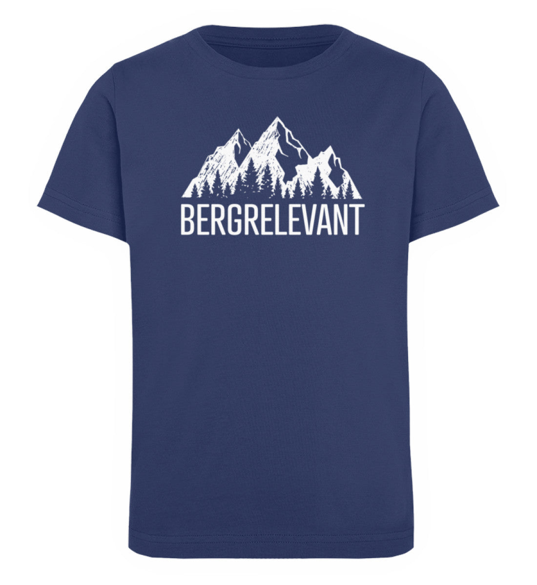Bergrelevant - Kinder Premium Organic T-Shirt berge Navyblau