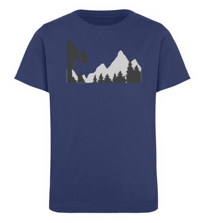 Bergsteigen - Kinder Premium Organic T-Shirt klettern Navyblau