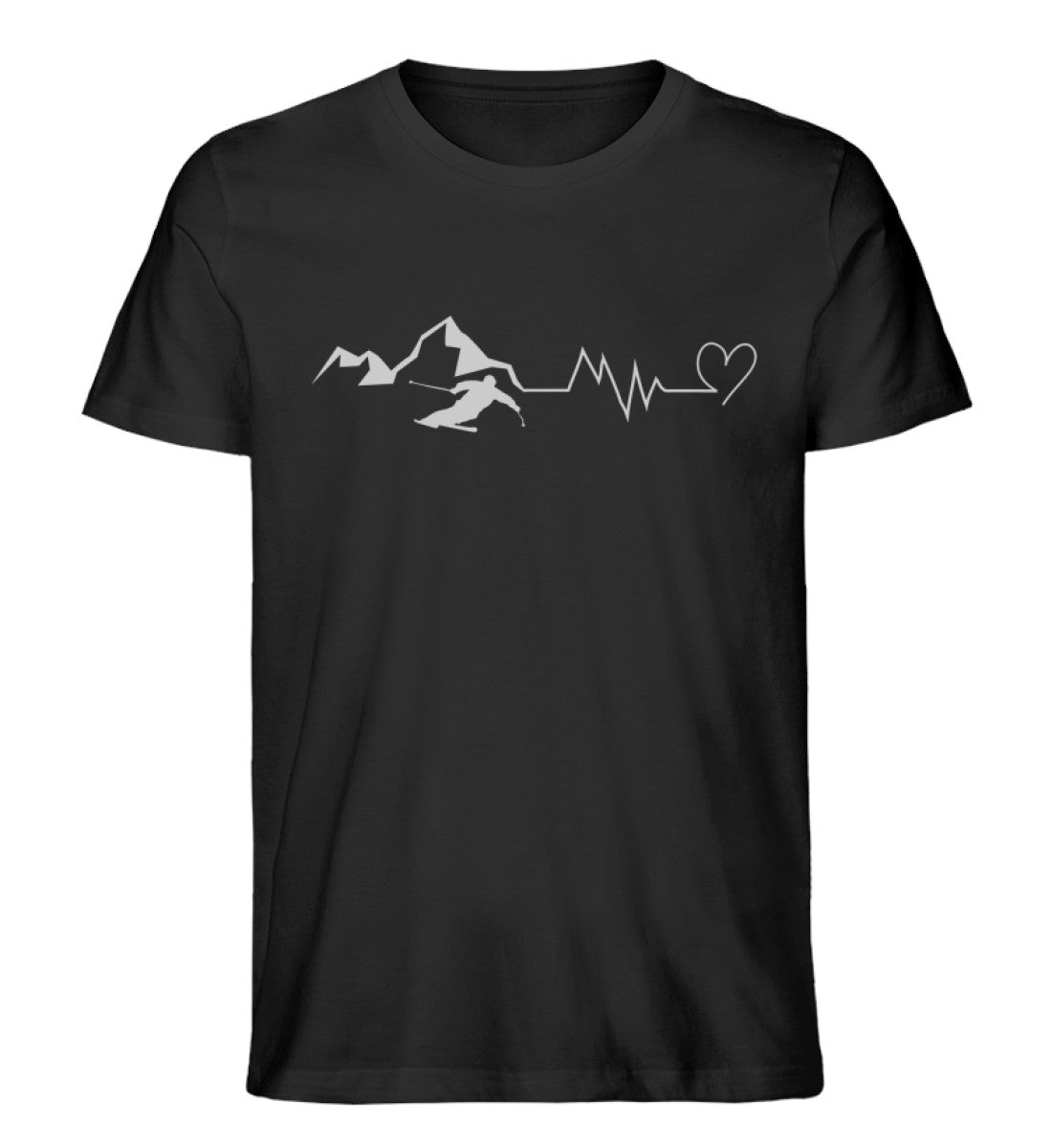 Skiverliebt - Herren Organic T-Shirt ski Schwarz