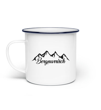 Bergnarrisch - Emaille Tasse berge wandern