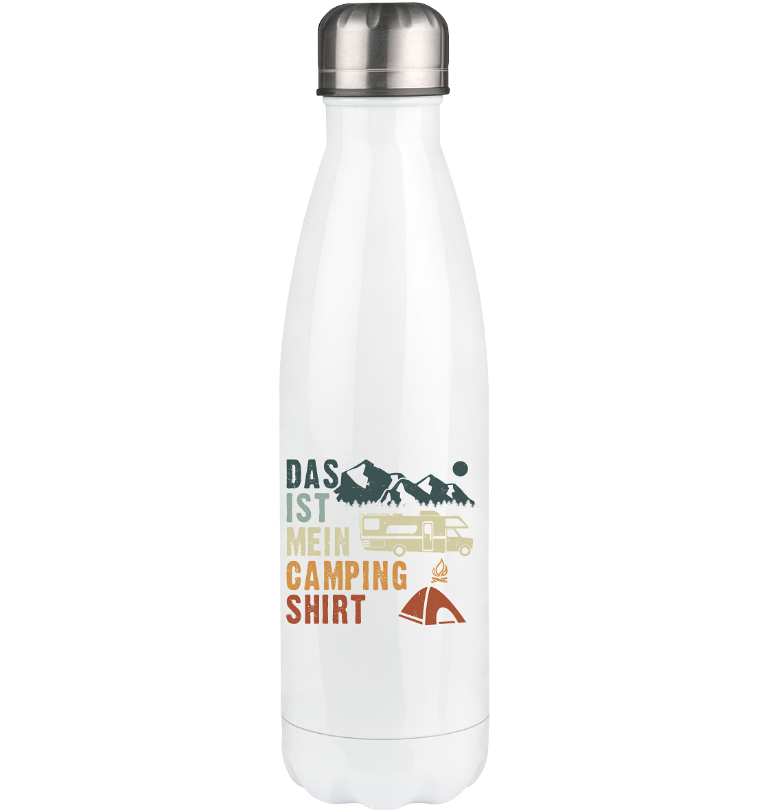 Das ist mein Camping Shirt - Edelstahl Thermosflasche camping UONP 500ml