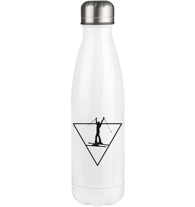 Triangle and Skiing - Edelstahl Thermosflasche klettern ski 500ml