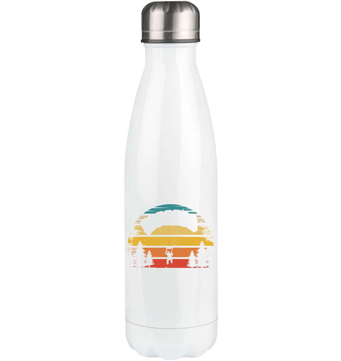 Retro Sun and Paragliding - Edelstahl Thermosflasche berge 500ml