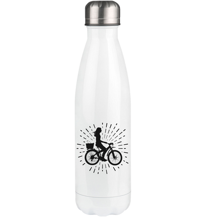 Firework and Cycling 2 - Edelstahl Thermosflasche fahrrad 500ml
